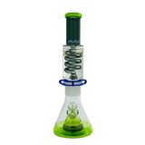 Slitted Pyramid Beaker Freezable Coil System - Black and Ooze