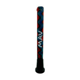 Swirly Wig Wag Winding Colored Downstem - red black blue
