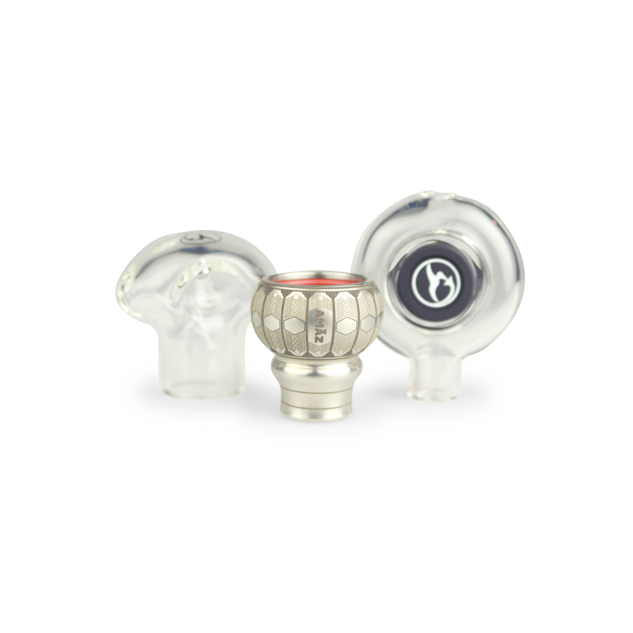 AMAZbowl Spoon modular glass pipe with removable mouthpiece