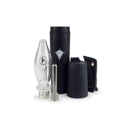 Compact Honeybird Classic dab straw with protective titanium tip cover