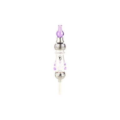 Purple Deluxe nectar collector kit with quartz stinger tip and spillguard 