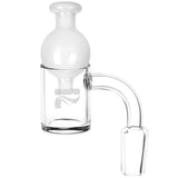 Quartz Banger and Ball Carb Cap Set - White