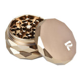 Diamond Faceted Aluminum Herb Grinder - Bronze
