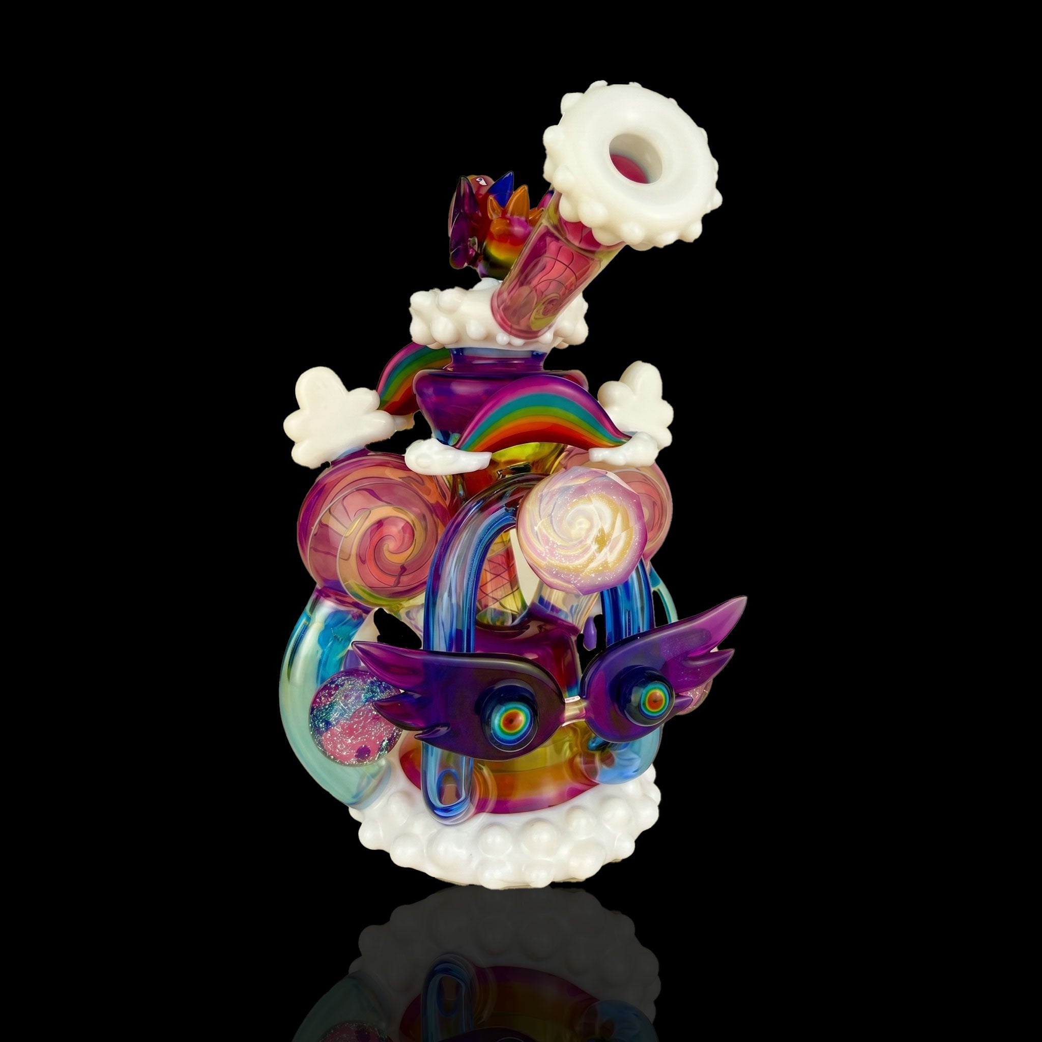 Whimsical Cloudy Rainbow Double Blooper