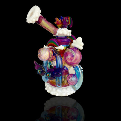 Whimsical Cloudy Rainbow Double Blooper