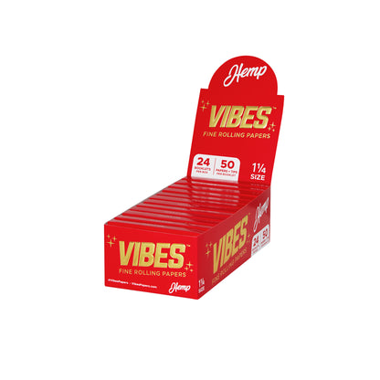 Papers with tips 1.25 inch hemp type 