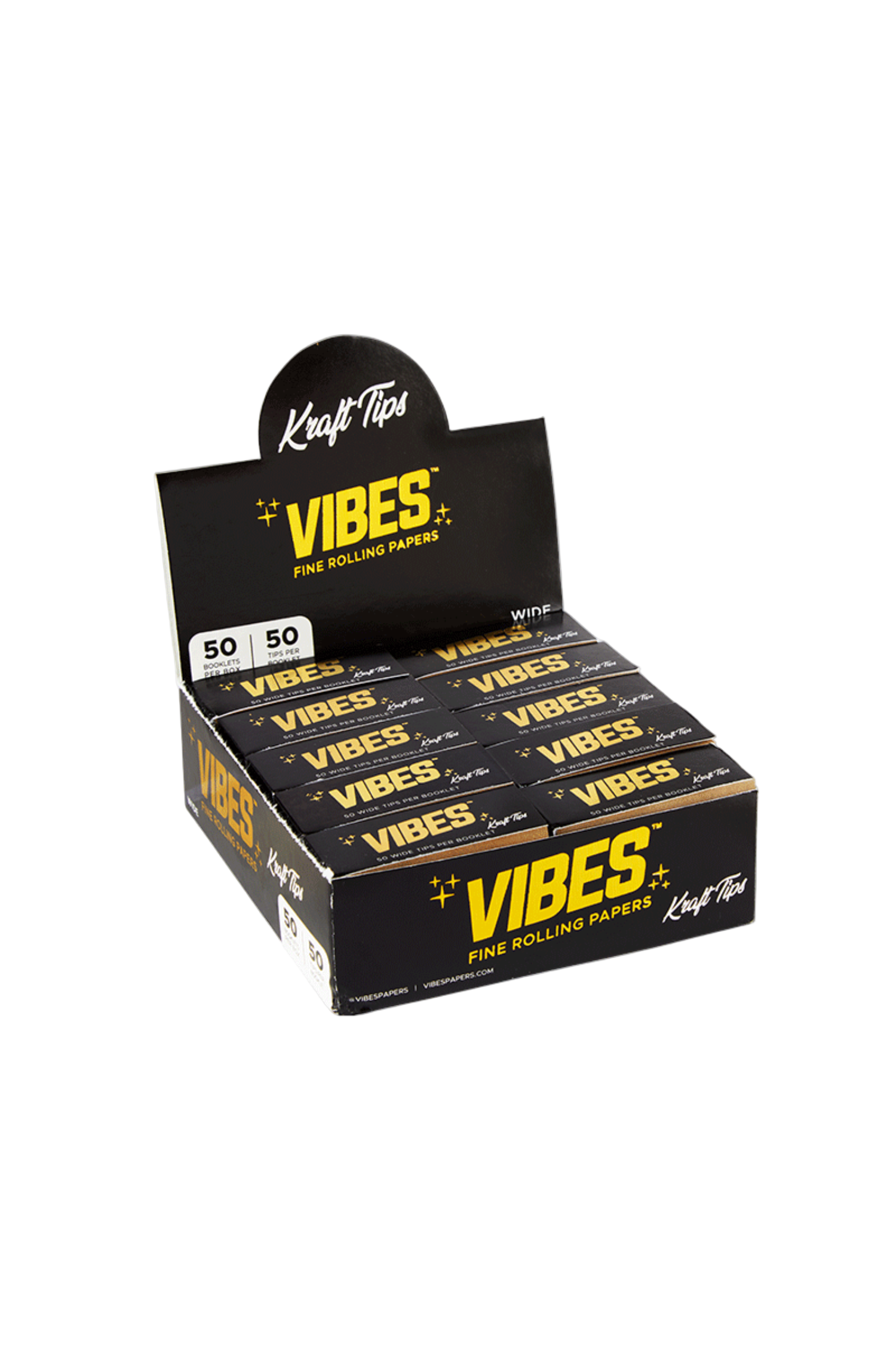 wide kraft rolling tips box bulk pack 