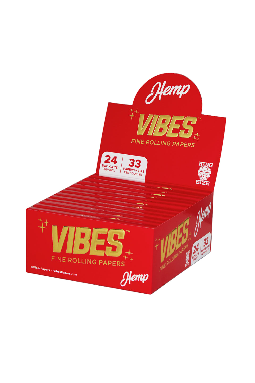 king size slim rolling papers with tips box #paper-type_hemp